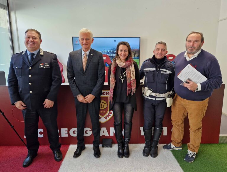 AC Reggiana e Polizia Locale insieme per la sicurezza stradale