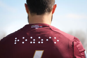 Dettaglio Rozzio maglia Braille - AC Reggiana